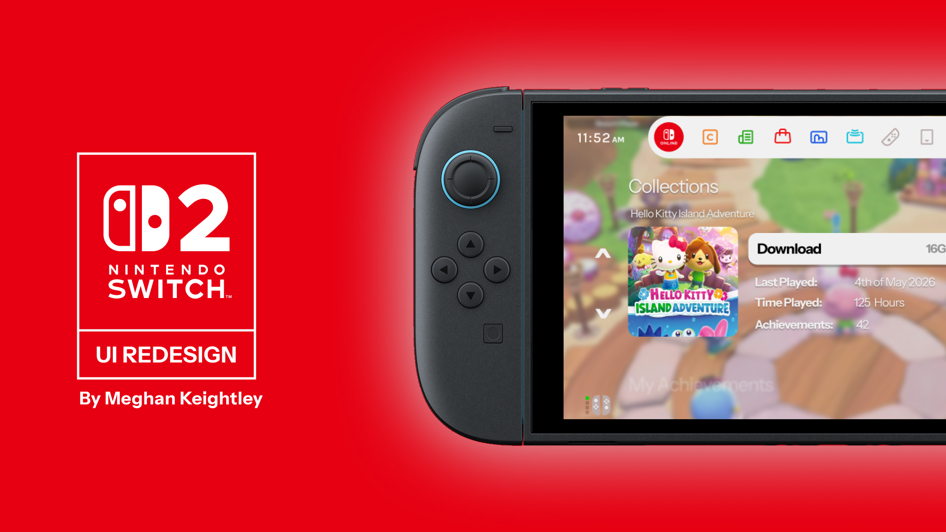 Nintendo Switch 2 UI Redesign Showcase